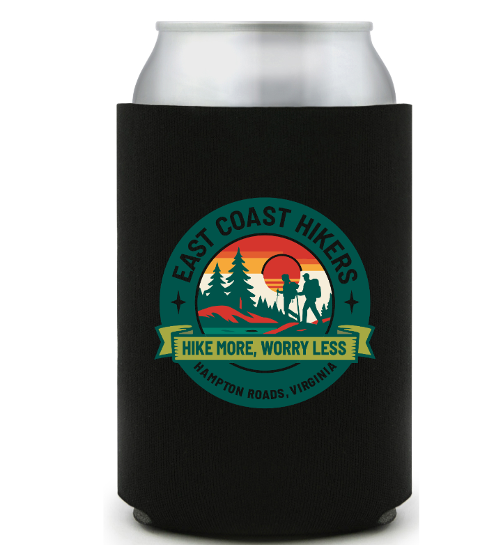 East Coast Hikers – Black Koozie