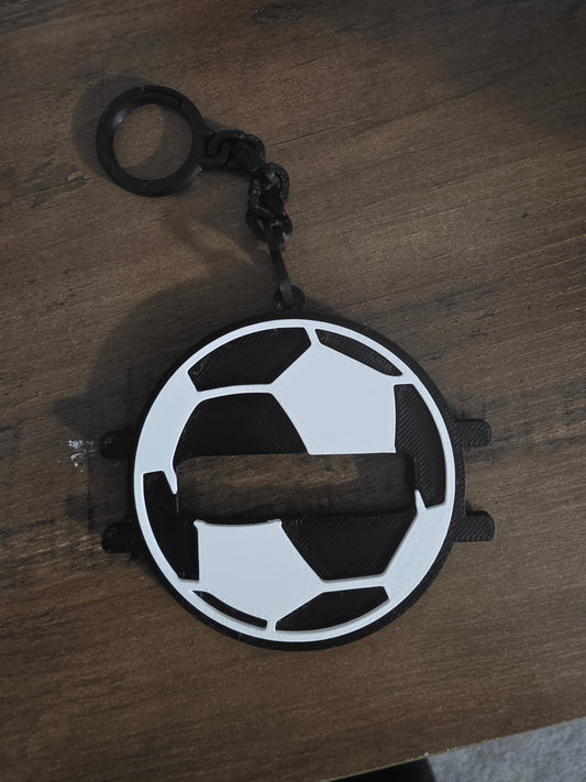 3d soccer hair tie