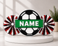 Personalized 3D Printed Soccer Cheer Stick | Custom Name & Team Colors | Soccer Spirit Pom Poms