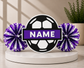 Personalized 3D Printed Soccer Cheer Stick | Custom Name & Team Colors | Soccer Spirit Pom Poms