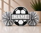 Personalized 3D Printed Soccer Cheer Stick | Custom Name & Team Colors | Soccer Spirit Pom Poms