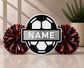 Personalized 3D Printed Soccer Cheer Stick | Custom Name & Team Colors | Soccer Spirit Pom Poms